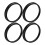 Plastic Car Hub Centric Rings 4 Pcs 7
