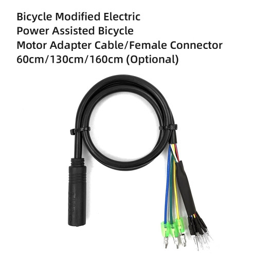 E-Bike Conversion Motor Adapter Cable 6-Pin Hall 3-Pin Phase 1