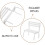 Mini Chairs Landscape 2 pcs 50x6x3 cm White 3