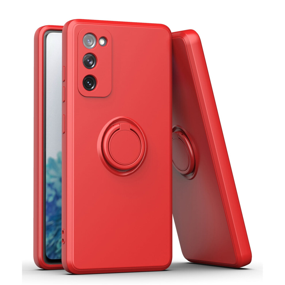 Galaxy S20 Fe Phone Case Â Compatible With Samsung S20 Fe, 360 Magnetic Ring Kickstand, Shockproof Tpu Cover For S20 Fe 5G (6.5"), Red 9170372292813