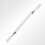 Penna per tablet 2 in 1 con punta a disco e penna a sfera per dispositivi touchscreen, ideale per strumenti e ufficio (nera). 5