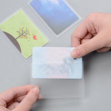 Clear PVC Id Card Sleeves Multi-Functional for Home Use 100Pcs