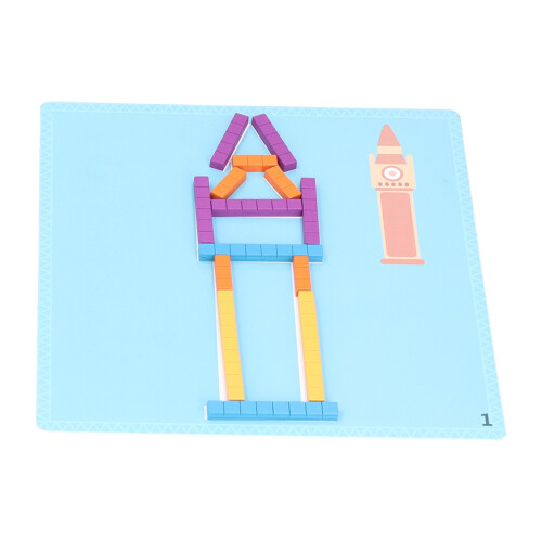 Arithmetic Card Shape Matching Puzzle – Educational Building Blocks for Kids 3+ 2