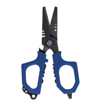 Dual Serrated Blades Fishing Scissors Molybdenum Vanadium Steel Braided Line Shears