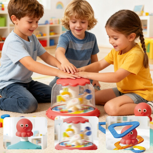 Educational Press Carousel Toy for Babies to Develop 2