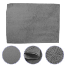 2Pcs Car Towels Drying Grey Coral Fleece for Vehicle Maintenance Simple Design