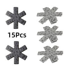 15 Piece 【Non-Woven Pan Protector Set】3-Size Stackable Cookware Separators - Scratch Prevention & Space Saving