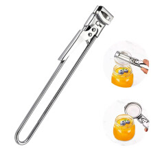 Adjustable Stainless Jar & Can Opener for Seniors – Ergonomic, Rust-Resistant, 9in Multi-Purpose Opener
