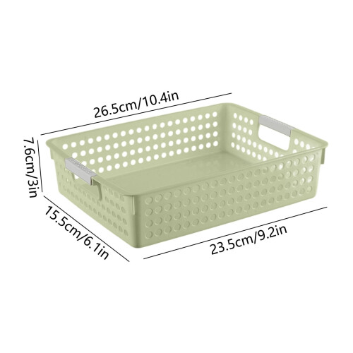Plastic Storage Basket Organizer – Waterproof, Multi-Purpose Bin for Bathroom, Laundry, Toys & Home Clutter Control 2
