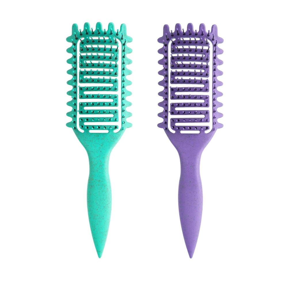 Pink Curl Defining Brush Curly Hair Brush,Vented Hair Brush For Detangling, Shaping And Defining Curls For Women And Men Less Pulling (Pink)