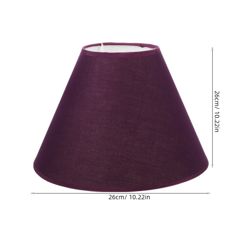 1 conjunto de cúpulas quadradas para abajur de cabeceira em tecido roxo, 28 x 28 x 18 cm (11,0 x 11,0 x 7,1 polegadas). 1