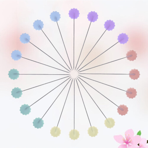 200 épingles à nourrice en forme de fleur de prunier pour projets de couture et de patchwork 2