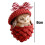 Red Pinecone Animal Ornament Acrylic 1 Piece 3