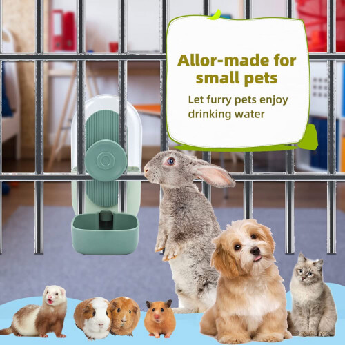 Automatic Pet Water Dispenser Hanging Drinker Bowl Cage Mounted for Small Animals 1