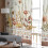 Sheer Curtains Rustic Brown Floral 52x63 Inch 2 Panels 4