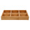 Creamer Basket Six Grid Bamboo Plate Household Fruit Container Man 1