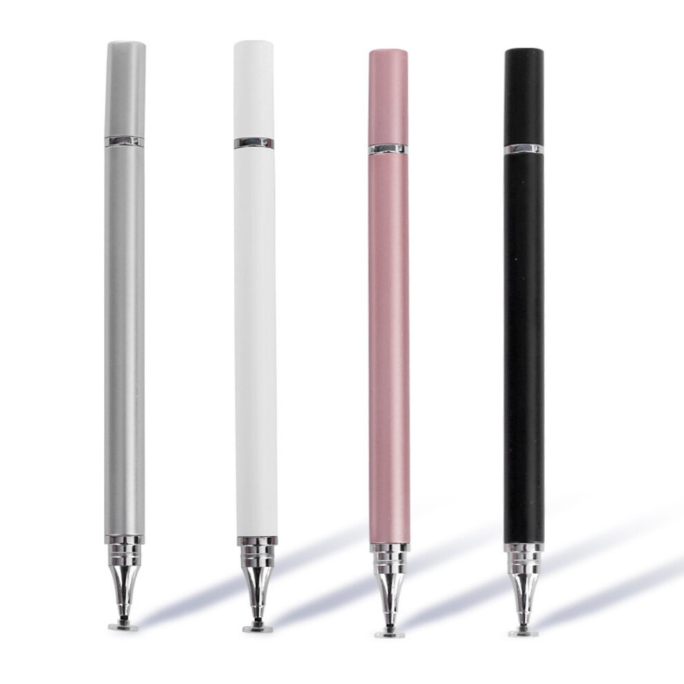 Tablet Pen 2-In-1 Disc Tip Stylus With Ballpoint Pen For Touchscreen Devices For Tools/Office (Black), Black 9327961848306
