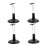 Stuffed Animal Display Stand Black 4 pcs 5