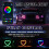 2Pcs Rgb App Control Dynamic Ring Led Turning Signal Ligth 6