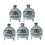 Bröllopspresentaskar Kronformade Silver PP5Set för Festplanerare 4