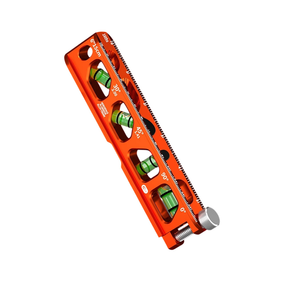 Accuracy Engineered Bubble Levels V Grooved Base 4 Vials Aluminum Alloy Construction Double Marking Systems 9130661089043
