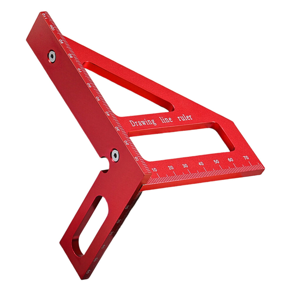 Aluminum Triangular Square Ruler Measuring Tool 45 90 Degree For Accurate Positioning & Marking In Engineering Projects 9130661090025