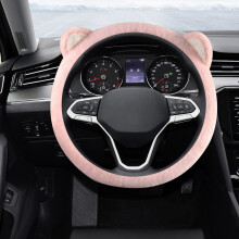 Steering Wheel Cover Winter Warm Cat Ears 39 cm