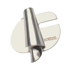 Universal Rolled Hemmer Foot for Home/Commercial Use, 3-10mm Adjustable, Stainless Steel Curved Scroll Foot
