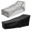 Capa impermeável e resistente para espreguiçadeira de jardim - Preta, 78 x 29,5 x 31,5 polegadas (198 x 75 x 80 cm). 1