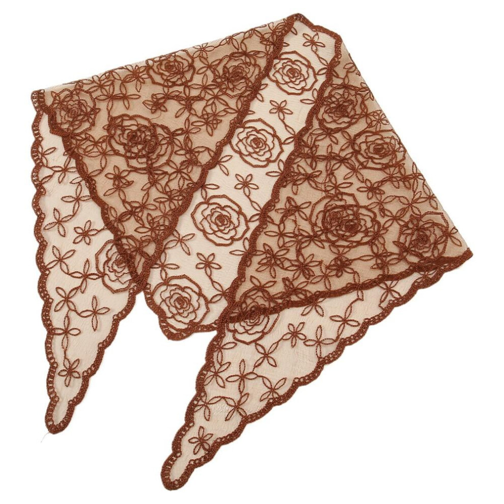 Fashion Lace Triangle Headscarf Retro Triangle Hair Bands Elegant Headwear R5