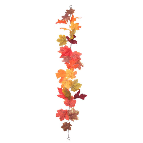 Artificial Fall Garland Maple Leaves 40 inch