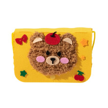 DIY Cartoon Animal Embroidery Craft Kit for Kids Sewing Doll Handbag Material Pack Educational Art Project