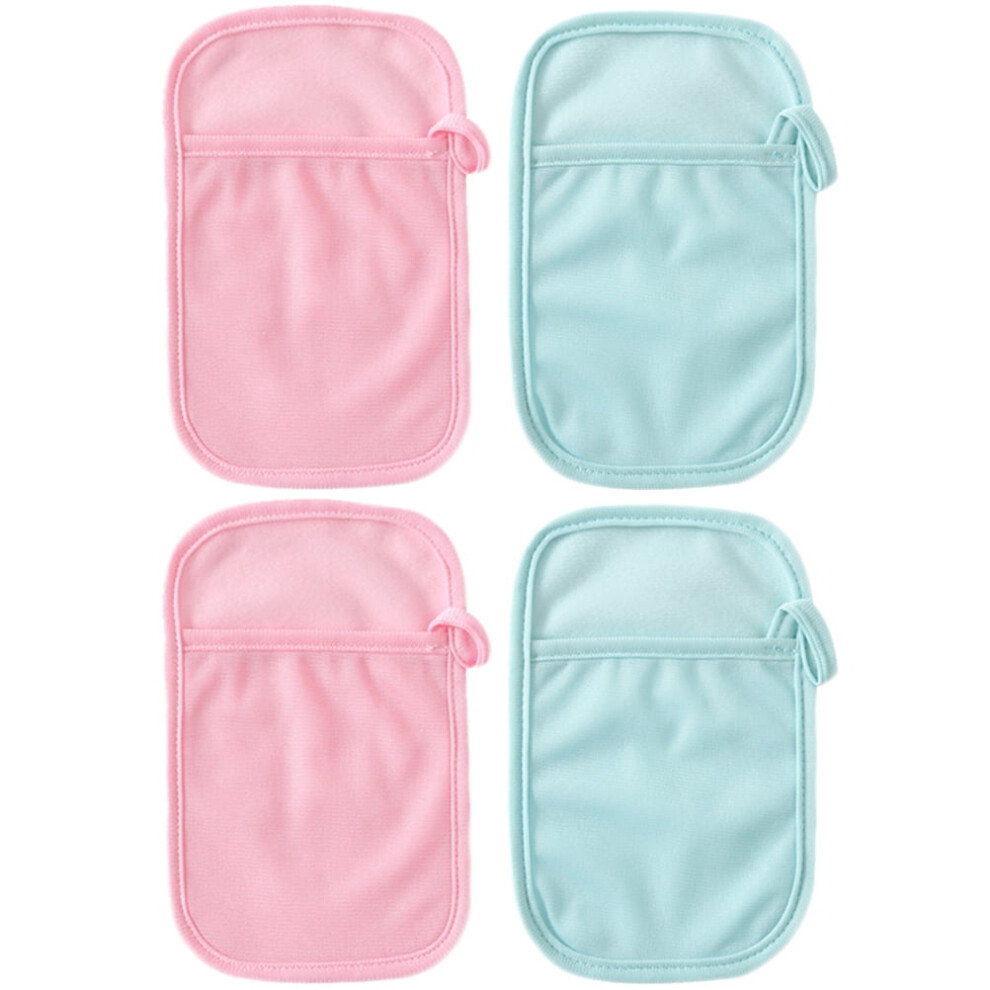 Baby Bath Mitt 4Pcs Baby Bath Mitt Infant Shower Washcloth Body Scrubbing Gloves Baby Supplies