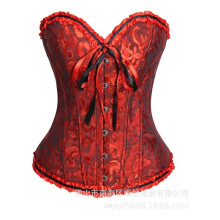 Victorian corset belt with embroidery