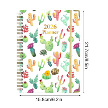 2026 Planner with Tabs Monthly Weekly Organizer Academic Schedule Office Productivity Goals Floral Design