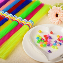 300 Pcs Mixed Colour 6mmX380mm Origami Lucky Star Folding Straw Girl Crafts Gift