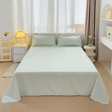 Karymi Solid Color Washed Cotton 3-Piece Bed Set (Sheet, Pillowcase, Duvet Cover) – Pink, Black, Light Blue, Green, Coffee, Hot Pink, Yellow; Gifts
