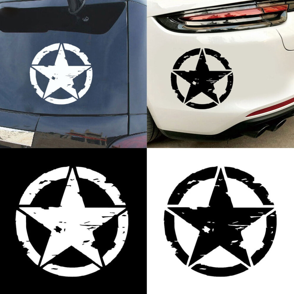 Soumake Circle Star Reflective Car-Styling Vehicle Body Window Decals Sticker Decor Practical 9180435365132