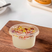 Plastic Dessert Cups with Lids 50 pcs