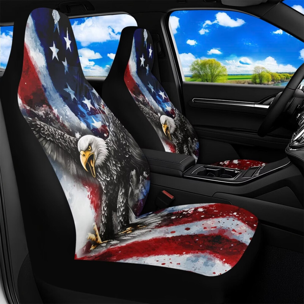 Eagle Flag Universal Front Car Seat Covers Waterproof 9027700719699