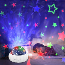 Projetor de estrelas com múltiplas cores, projeções de nebulosas e estrelas, auxílio para dormir e decoração de quarto – compatível com