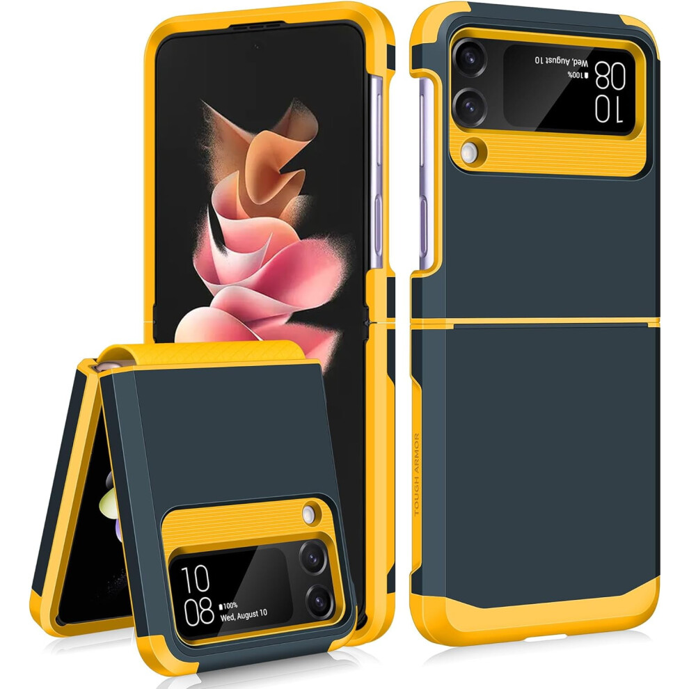 Samsung Galaxy Z Flip 3 Case – Dual-Layer Pc+Tpu, Upgraded Hinge Protection, Shockproof Flip 3 5G Case (Blue), Compatible With Samsung Galaxy Z Flip Blue 9165521846672