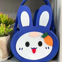 Paashaas snoep- en cadeautasje van vilt, herbruikbaar traktatiezakje voor kinderen