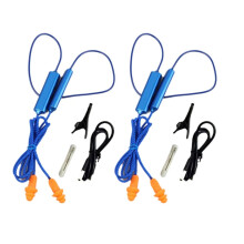 Noise Suppression Earphones Blue TPE Silicone Memory Sponge for Construction Woodworking Motorcycle Bluetooth Audio