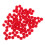 Bolinhas de feltro, pompons pequenos, poliéster vermelho, 100 unidades, 0,27 x 0,27 x 0,27 polegadas 6
