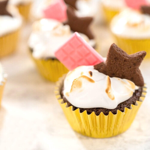 - Μίνι Cupcake, 100 τεμάχια χρυσά φύλλα αλουμινίου για μάφιν, περιτυλίγματα για cupcakes, 1