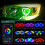2Pcs Rgb App Control Dynamic Ring Led Turning Signal Ligth 1
