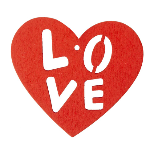 DIY-Bastelset für Valentinstag-Holzspan-Ornamente –