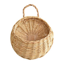 Handmade Woven Wall Hanging Planter for Indoor Outdoor Garden Fence Decoration with Watering Feature