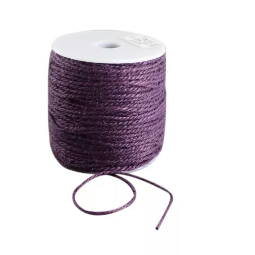 Corda di canapa viola, 2 mm, 109 iarde per rotolo